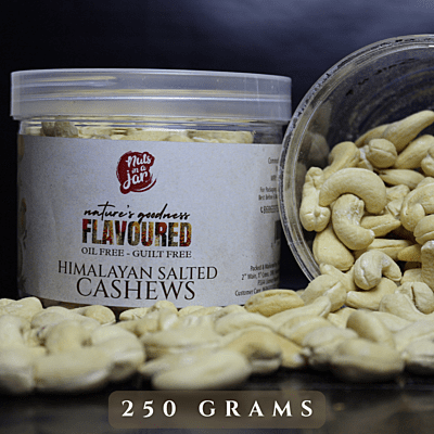 Oil Free Flavoured Himalayan Salted Cashews 250 Grams Oil Free Flavoured Himalayan Salted Cashews 250 Grams