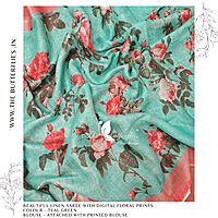 PURE LINEN SAREE YBRSLIN23433 PURE LINEN SAREE YBRSLIN23433