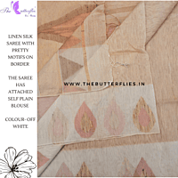SILK LINEN SAREE  MKTSLIN23615