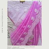 ORGANZA SAREE USTSORZ23580 ORGANZA SAREE USTSORZ23580