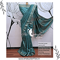 VISCOSE TUSSER SAREE YBRSTUS23393 VISCOSE TUSSER SAREE YBRSTUS23393