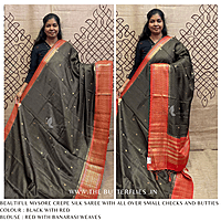 CREPE SILK SAREE NISSCRE24668