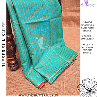 PURE TUSSER SILK SAREE YBRSTES24722