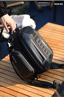 Rhinowalk 12-18L Motorcycle Hard Shell Tail Bag