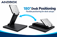 Andbox Desk Retail Stand – Foldable Countertop Monitor & Touch Display Stand for Kiosk & POS Andbox Desk Retail Stand – Foldable Countertop Monitor & Touch Display Stand for Kiosk & POS