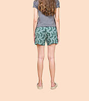 Enamor Essentials Womens Mid Rise Relaxed Fit Thigh Length Jersey Shorts E062