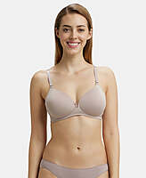 Jockey Wirefree Padded Microfiber Elastane Stretch Full Coverage T-Shirt Bra with Magic Under Cup 1819