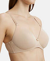 Jockey Wirefree Padded Microfiber Elastane Stretch Full Coverage T-Shirt Bra with Magic Under Cup 1819
