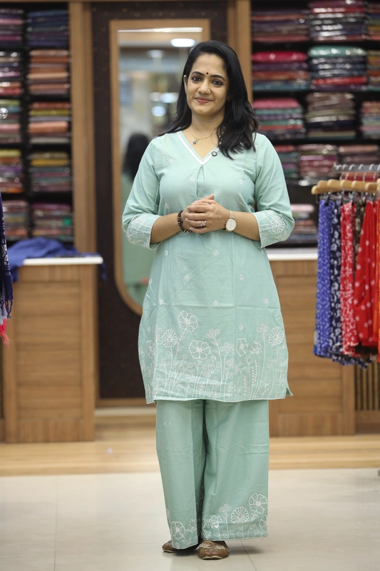 16jc co ord set mintgreen,cotton