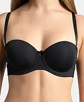 JOCKEY Under-Wired Padded Soft Touch Microfiber Elastane Stretch Full Coverage Strapless Bra with Ultra-Grip Support Band 1831