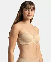 JOCKEY Under-Wired Padded Soft Touch Microfiber Elastane Stretch Full Coverage Strapless Bra with Ultra-Grip Support Band 1831