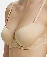 Jockey Wired Padded Soft Touch Microfiber Elastane Stretch Medium Coverage Multiway Backless Bra 1832