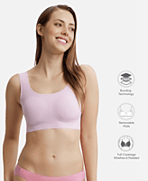Jockey Wirefree Padded Soft touch Microfiber Elastane Bonded Tech Full Coverage Lounge Bra with 360 Degree Stretch 1839