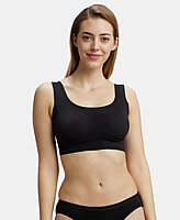 Jockey Wirefree Padded Soft touch Microfiber Elastane Bonded Tech Full Coverage Lounge Bra with 360 Degree Stretch 1839