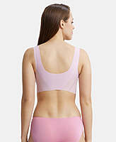 Jockey Wirefree Padded Soft touch Microfiber Elastane Bonded Tech Full Coverage Lounge Bra with 360 Degree Stretch 1839