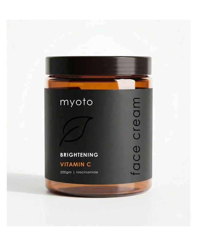 myoto brightening face cream - vitamin c & niacinamide | 200gm