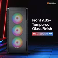 Core 200M Gaming Cabinet, Mid ATX - Black & White