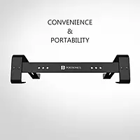 Portronics My Buddy K4 Laptop Stand – Metal Build | Portable Design | Black | 1 Year Warranty