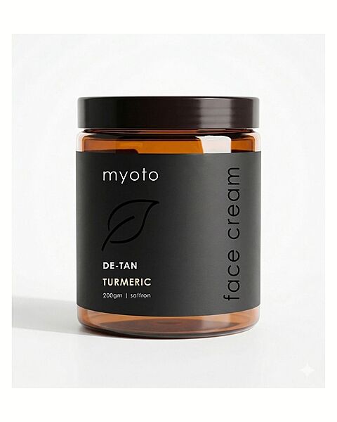 myoto de-tan face cream - turmeric & saffron | 200gm