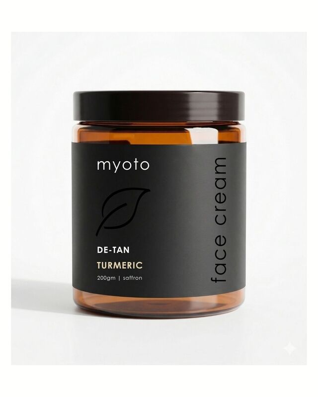 myoto de-tan face cream - turmeric & saffron | 200gm