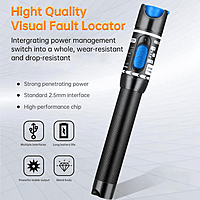 VFL-5 Fiber Optic Visual Fault Locator – Pen Type Tester with FC SC ST Adapters