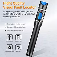 VFL-5 Fiber Optic Visual Fault Locator – Pen Type Tester with FC SC ST Adapters