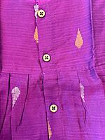 Regal Violet Butta Silk Baby Frock