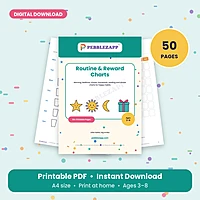 Routine & Reward Charts for Kids – 50 Pages