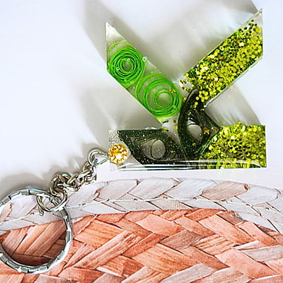 'K' TRANQUILITY LETTER KEYCHAIN 'K' TRANQUILITY LETTER KEYCHAIN