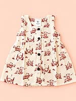 Vizhi - Muslin Front Open Frock - Assorted Prints Vizhi - Muslin Front Open Frock - Assorted Prints