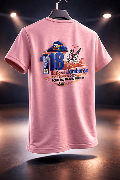 T- Shirt Pink(with 18th N Jamboree Logo