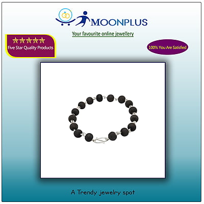 Silver Tied Karungali Bracelet Silver Tied Karungali Bracelet