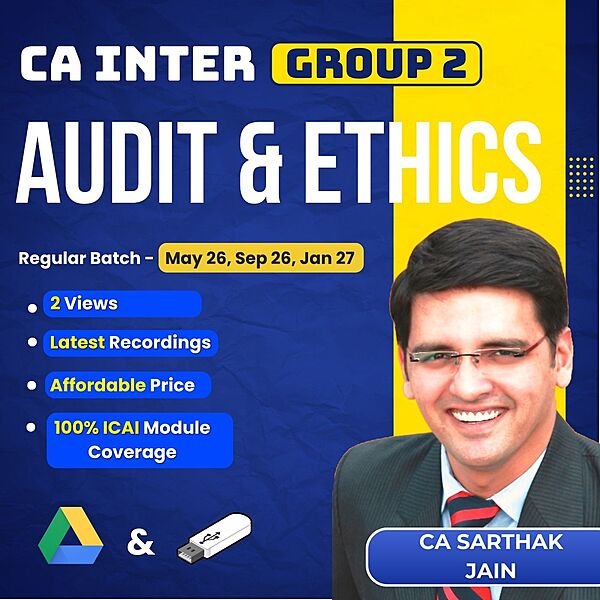 CA Inter Auditing & Ethics (Group 2) By CA Sarthak Jain