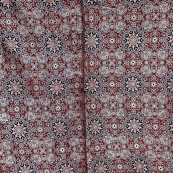Mashru Silk Ajrakh Print #19