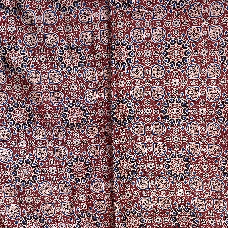 Mashru Silk Ajrakh Print #19