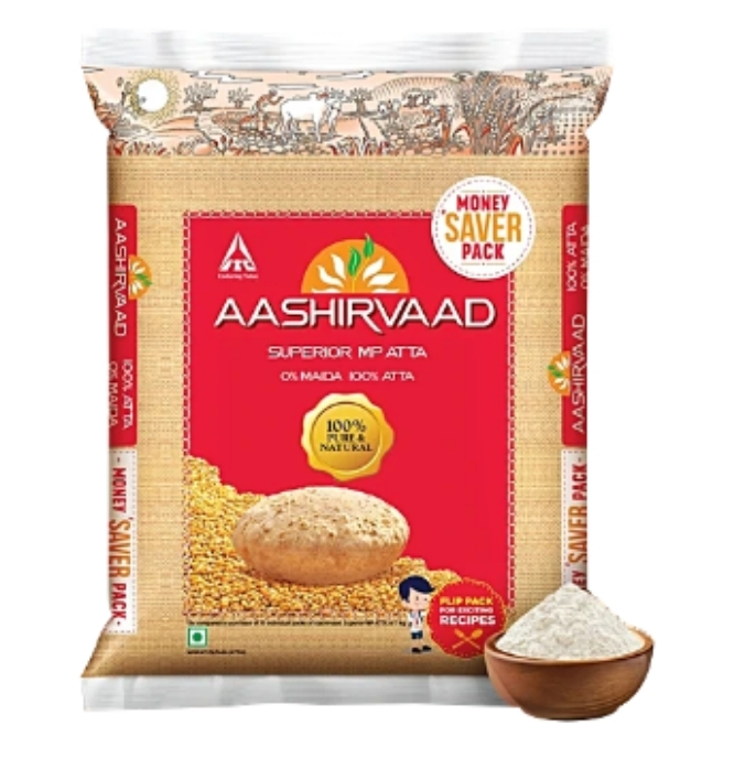 Aashirvaad Atta/Godhuma Pindi - Whole Wheat, 5 kg