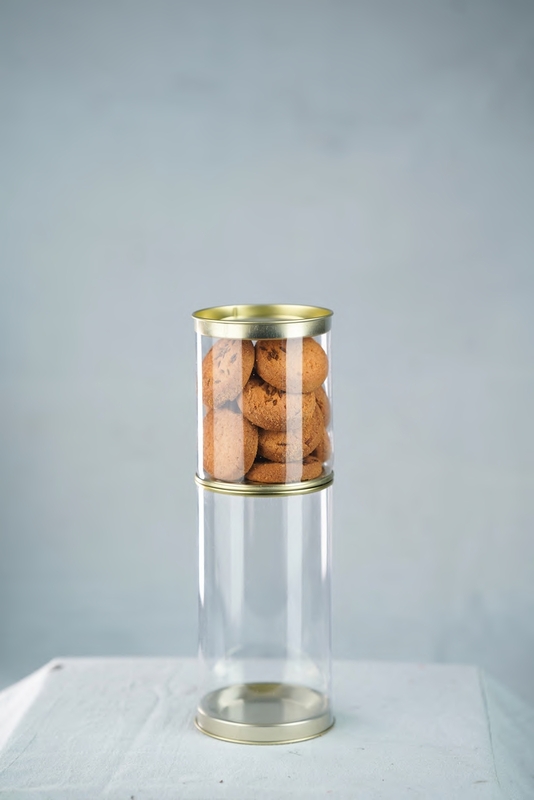 CLEAR TIN JARS - 500 ML