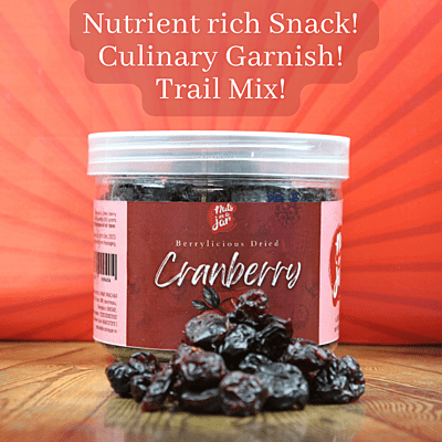 Berrylicious Dried Cranberry Whole 250 Grams