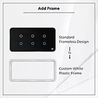 D2Touch White Plastic Frame For 2M/4M/6M/8M Panel Frame for Acrylic Glossy, Matte & Glass Panels, Add As Accessories Per Panel