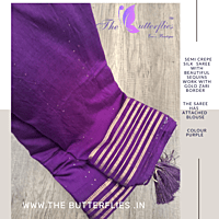 SEMI CREPE SILK SAREE DVFSCRE22871