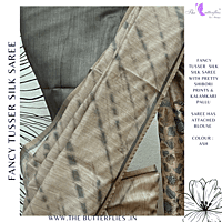 SEMI TUSSER SILK SAREE SFHSTSK23684 SEMI TUSSER SILK SAREE SFHSTSK23684