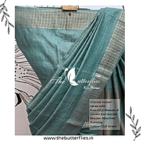 VISCOSE TUSSER SAREE YBRSTUS23393 VISCOSE TUSSER SAREE YBRSTUS23393