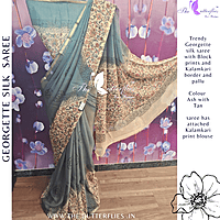 GEORGETTE SILK SAREE ORDSGRS24315 GEORGETTE SILK SAREE ORDSGRS24315