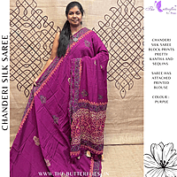 PURE CHANDERI SILK SAREE DCMSCDS24561 PURE CHANDERI SILK SAREE DCMSCDS24561