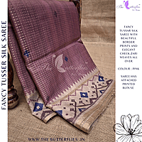 FANCY TUSSER SILK SAREE SFHSTUS24611
