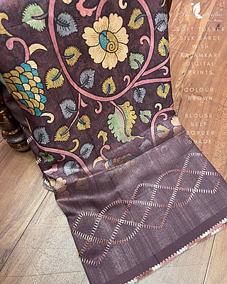 SOFT TUSSER SILK SAREE  KHFSTUS25013