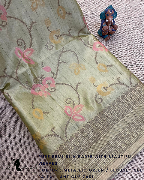 PURE SEMI SILK SAREE PFLSSIL25038 PURE SEMI SILK SAREE PFLSSIL25038