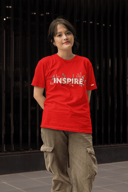 Inspire Yourself red Regular Tshirt