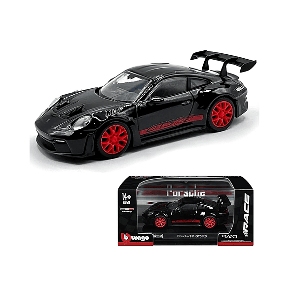 Porsche 911 GT3 RS-Black 1:43 Bburago