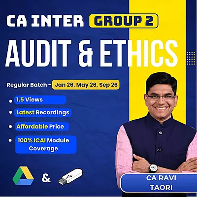 CA Inter Auditing & Ethics (Group 2) By CA Ravi Taori CA Inter Auditing & Ethics (Group 2) By CA Ravi Taori
